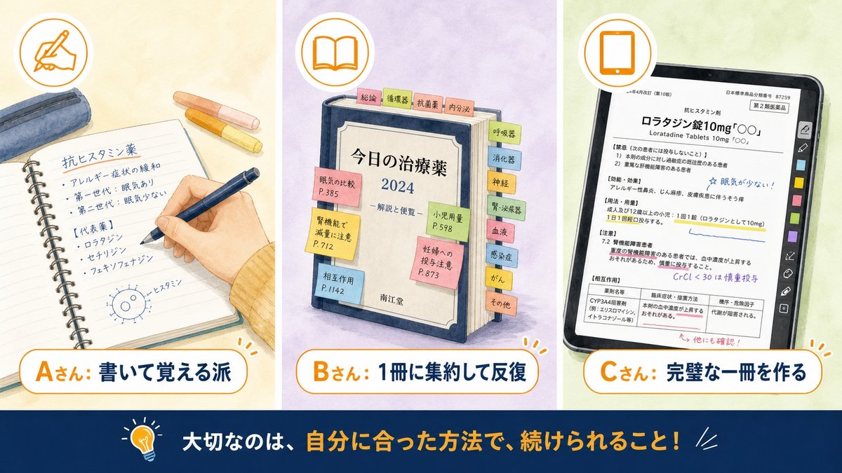 APACC試験の勉強法比較。書いて覚える派、1冊集約反復派、完璧な一冊を作る派の3タイプ